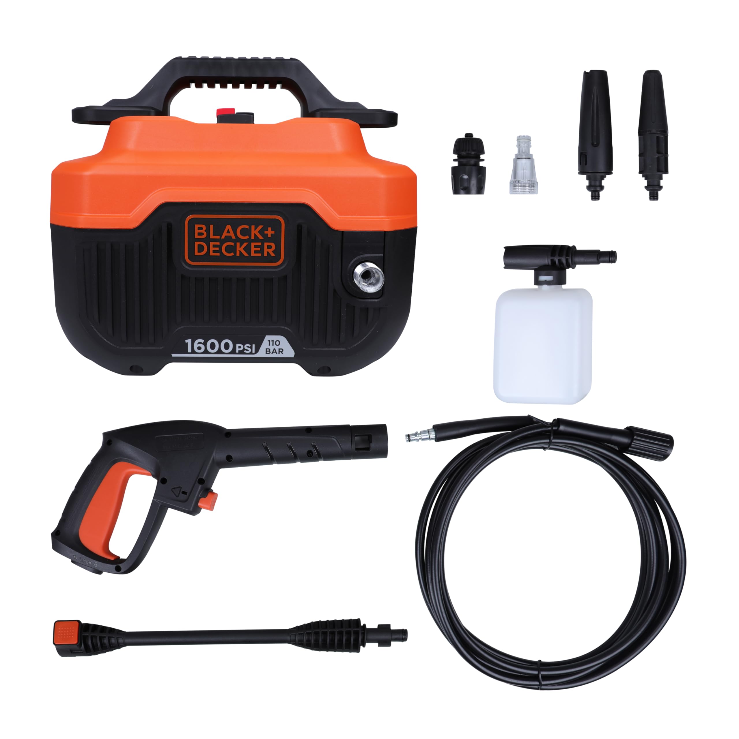 BLACK+DECKER BEPW1600H Pressure Washer 1300W 1600 PSI 110 Bar